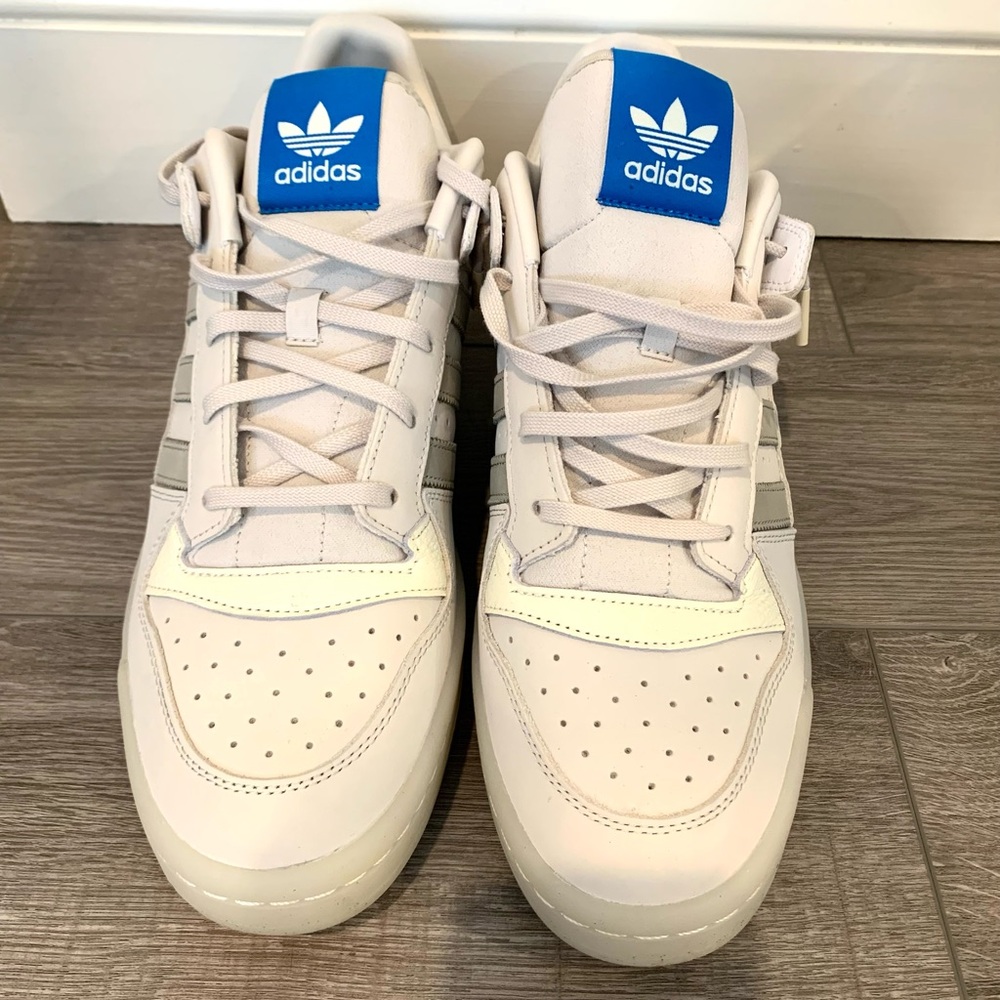 Adidas Forum Low Sneakers – White/Grey Men’s Sz 14 Excellent Condition (No Box)